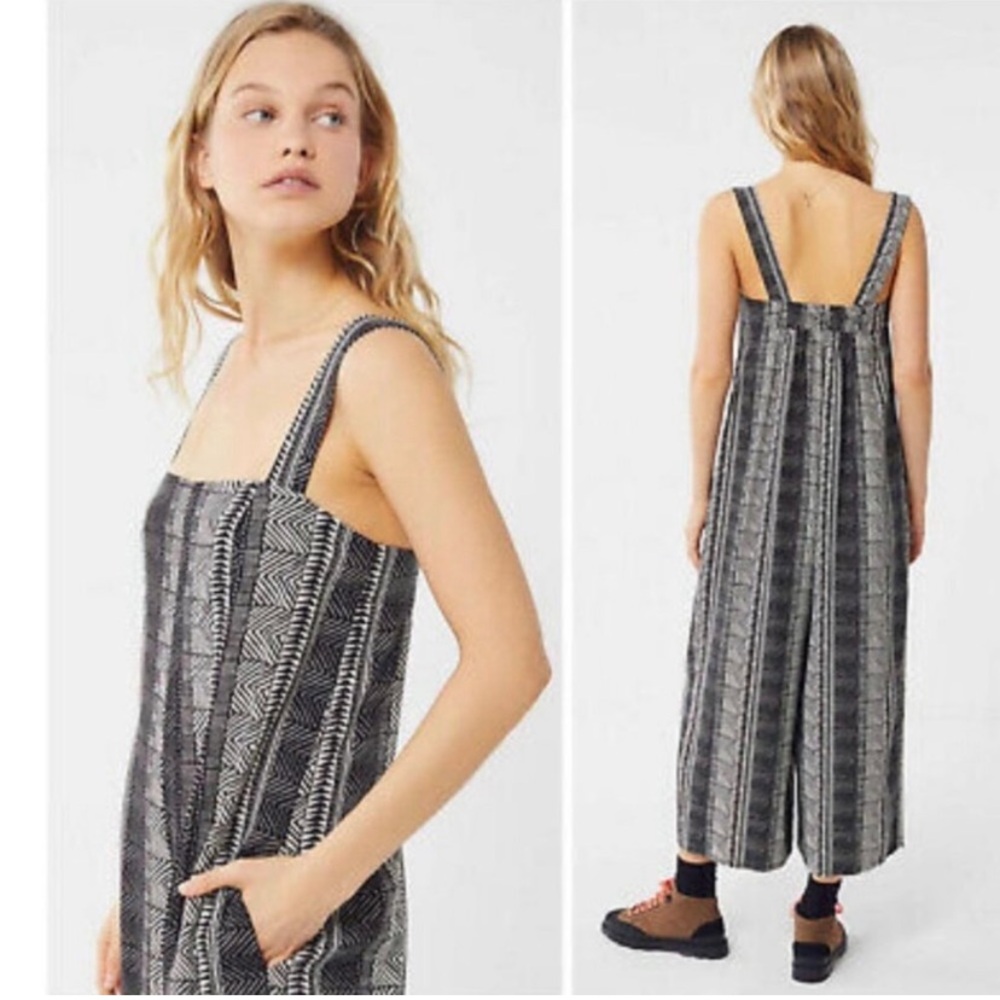 Urban Outfitters Monochrome Chevron Jumpsuit
